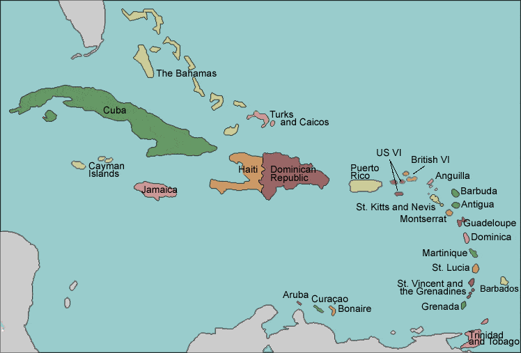 Caribbean islands Countries and Caribbean islands Countries Visas